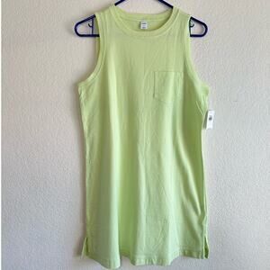 NWT OLD NAVY Sleeveless Vintage Mini Shift Front Pocket Green Dress Size Small
